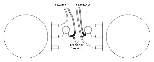 Wiring tone controls to independant pickup switches